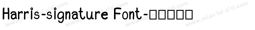 Harris-signature Font字体转换